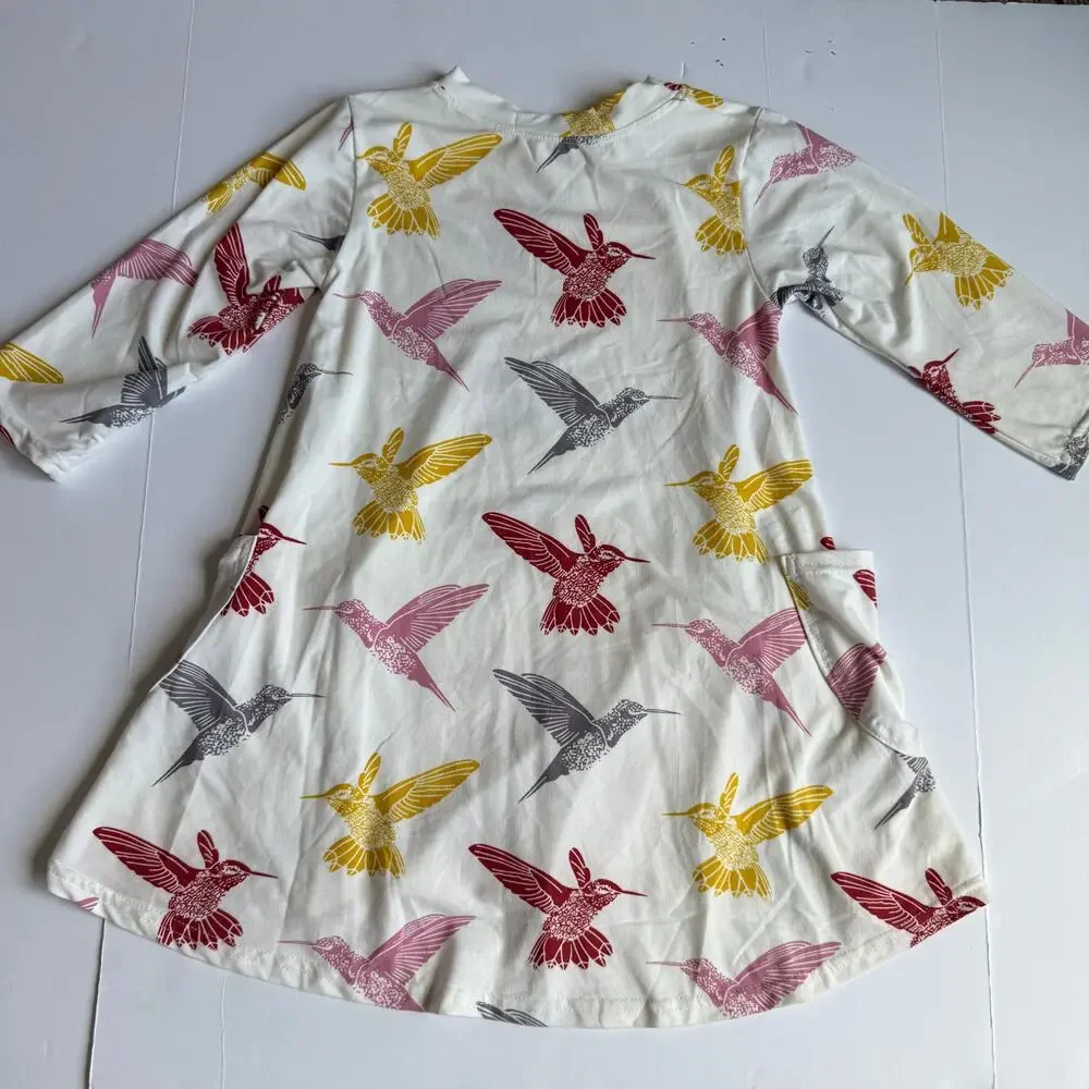 Bailey's Blossoms Hummingbird Off-White Dress Girls 5T - Picture 8 of 8